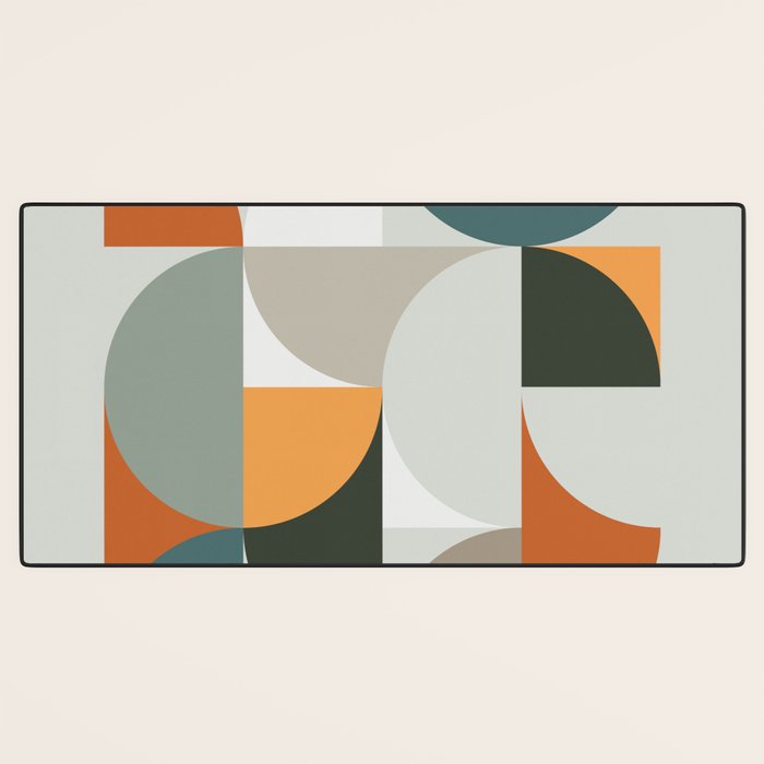 Mid Century Geometric 12 Desk Mat Gallery Image 3