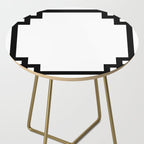 Black Greek Key Border Side Table Gallery Image 2