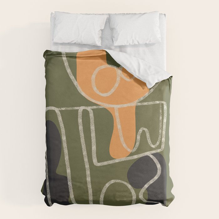 Organic Minimalist Layers 7 Duvet Cover Gallery Image 1