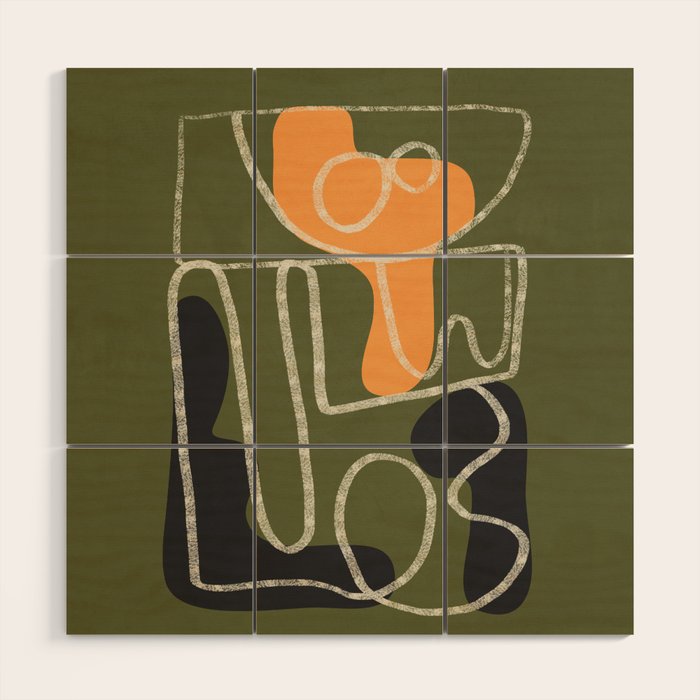 Organic Minimalist Layers 7 Wood Wall Art Gallery Image 1