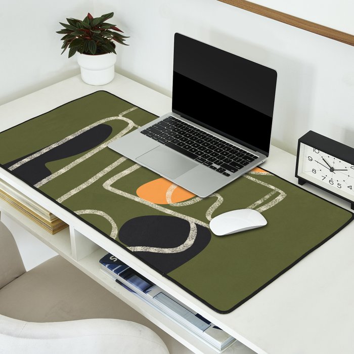 Organic Minimalist Layers 7 Desk Mat Gallery Image 2