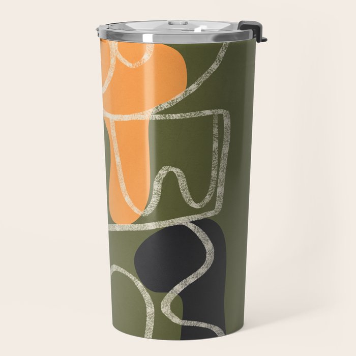 Organic Minimalist Layers 7 Travel Mug Gallery Image 2