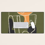 Organic Minimalist Layers 7 Desk Mat Gallery Image 1