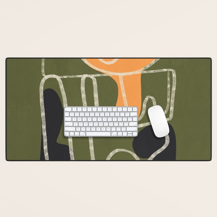 Organic Minimalist Layers 7 Desk Mat Gallery Image 1
