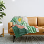 Cactus Garden 2 Throw Blanket Gallery Image 1