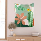 Cactus Garden 2 Wall Tapestry Gallery Image 2