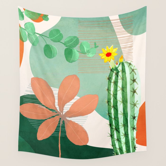 Cactus Garden 2 Wall Tapestry Gallery Image 4