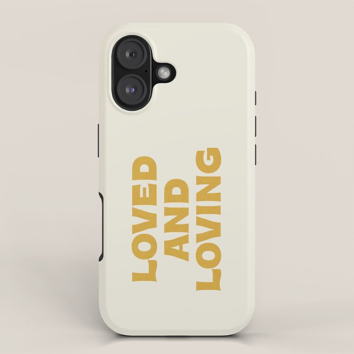 Loved and loving - gold iPhone Case Gallery Image 1