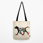 Black dog lab labrador buoy nautical beach ocean sandals flip flop art Tote Bag Gallery Image 2
