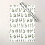 Eucalyptus (watercolor finger painting) Wrapping Paper Gallery Image 1