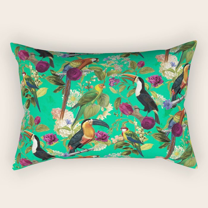Toucan Jungle Rectangular Pillow Gallery Image 1