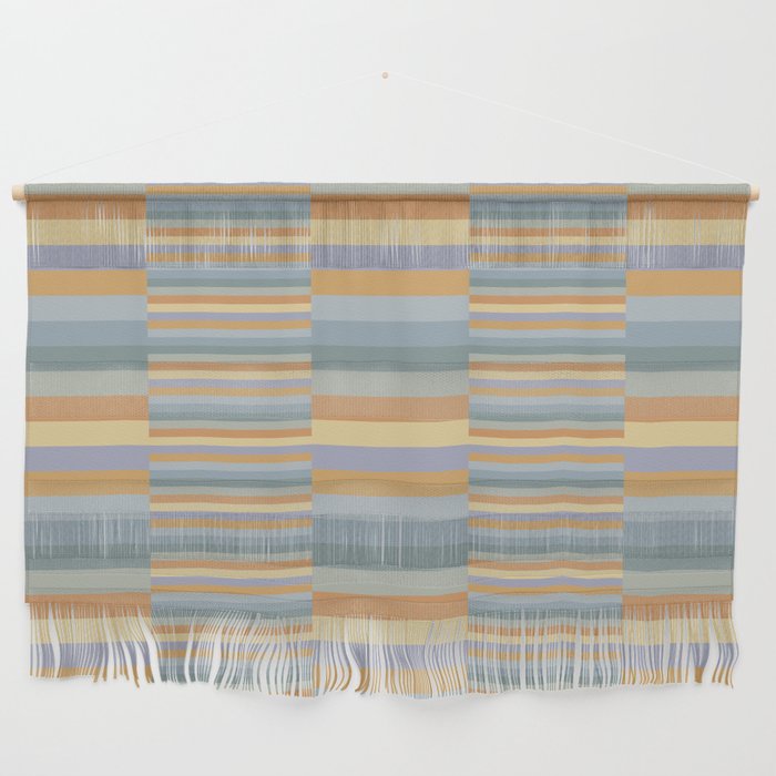 Mixed Stripes Pattern XVI Beachy Colors Wall Hanging Gallery Image 1