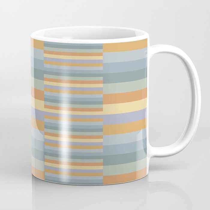 Mixed Stripes Pattern XVI Beachy Colors Coffee Mug Gallery Image 1