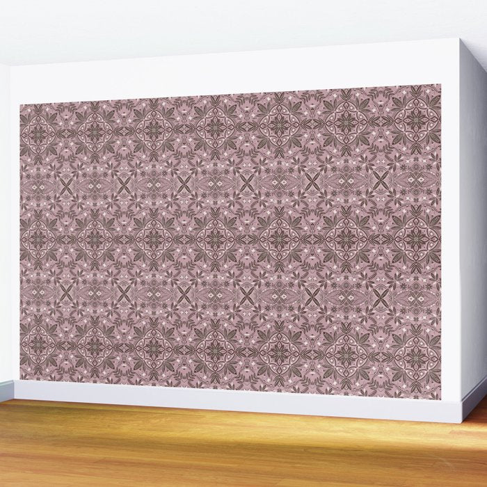 Rustic Pink Serenity Wall Mural Gallery Image 2