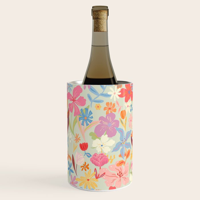 Modern Flowers Wine Chiller Gallery Image 3