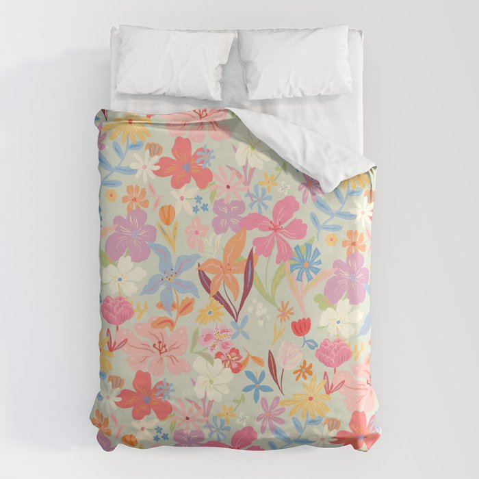 Modern Flowers Duvet Cover Gallery Image 6