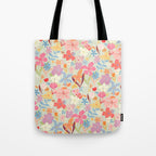 Modern Flowers Tote Bag Gallery Image 1