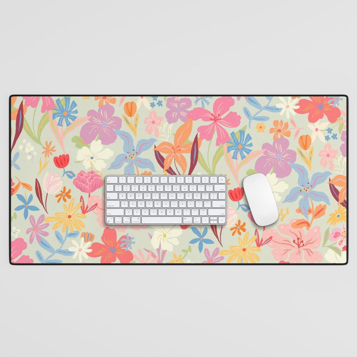 Modern Flowers Desk Mat Gallery Image 1