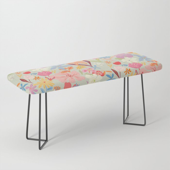 Modern Flowers Bench Gallery Image 1