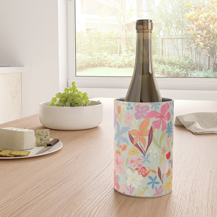 Modern Flowers Wine Chiller Gallery Image 4