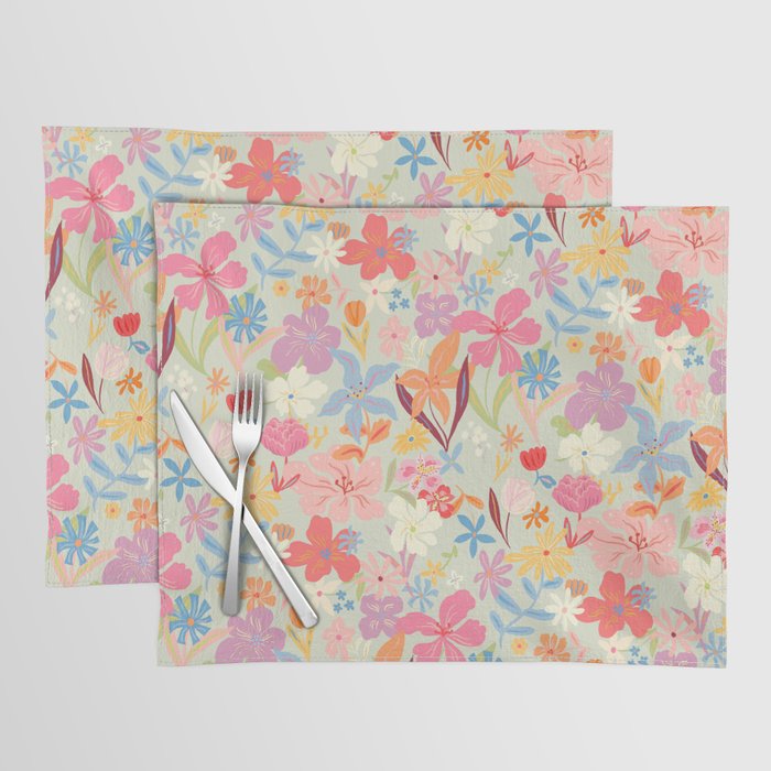 Modern Flowers Placemat Gallery Image 1