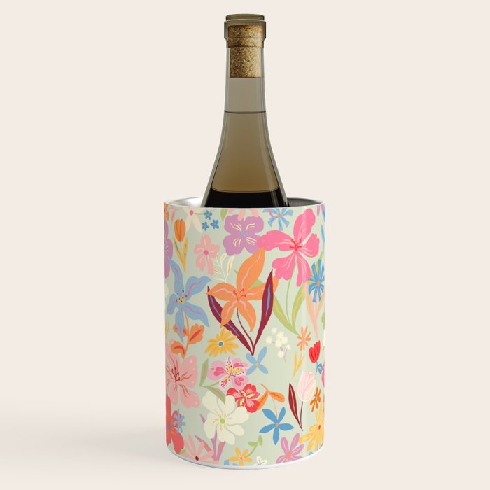 Modern Flowers Wine Chiller Gallery Image 1