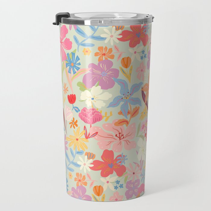 Modern Flowers Travel Mug Gallery Image 3