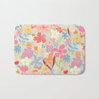 Modern Flowers Bath Mat Gallery Image 1