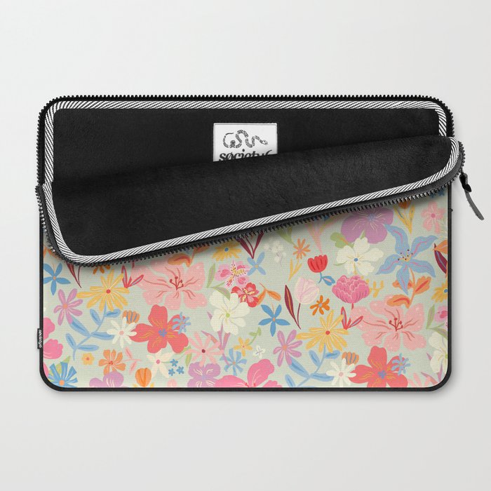 Modern Flowers Laptop Sleeve Gallery Image 2