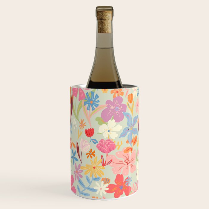 Modern Flowers Wine Chiller Gallery Image 2