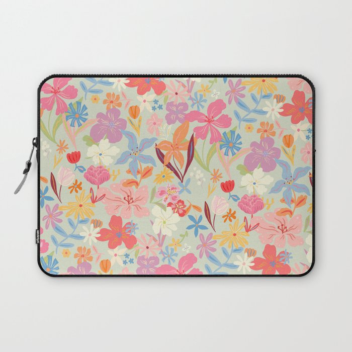 Modern Flowers Laptop Sleeve Gallery Image 1