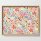 Modern Flowers Serving Tray Gallery Image 1