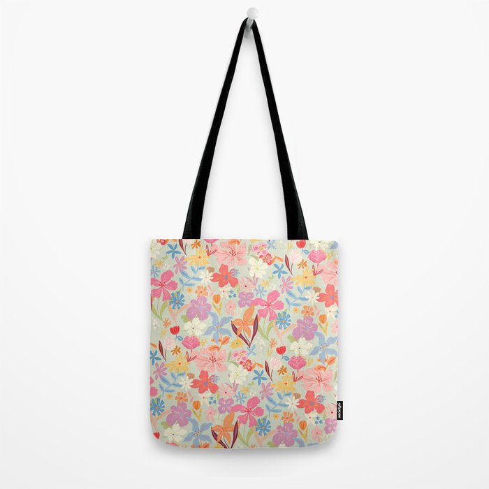 Modern Flowers Tote Bag Gallery Image 2