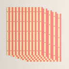 Stripes and Dots geometric pattern peach and yellow Wrapping Paper Gallery Image 3