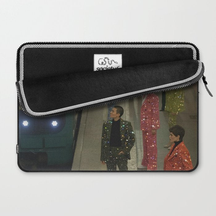 MAGIC PEOPLE VOL.2 - digital artwork by Yana Potter, glitter artist. Style and glam , diamonds.  Laptop Sleeve Gallery Image 2