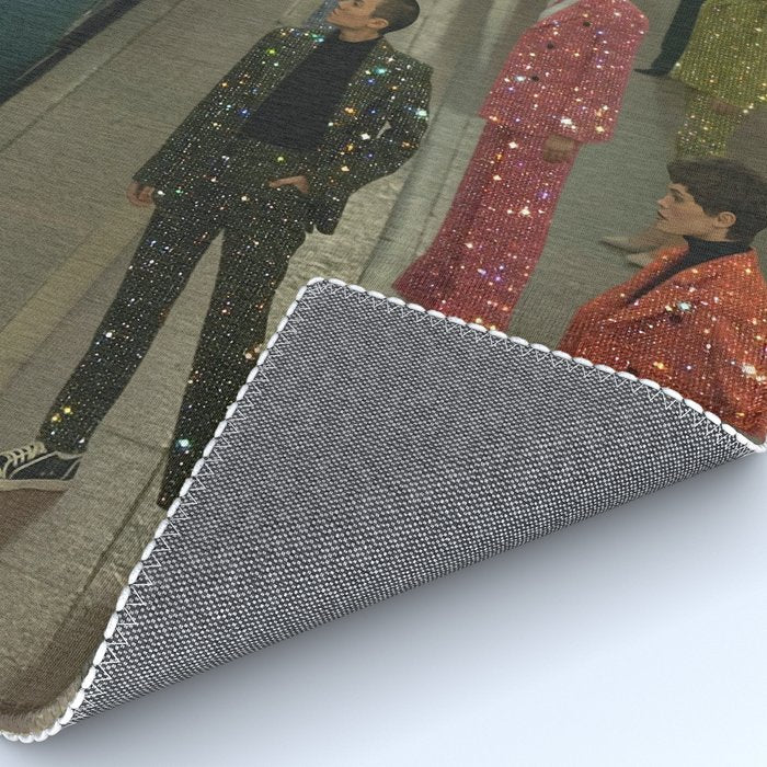 MAGIC PEOPLE VOL.2 - digital artwork by Yana Potter, glitter artist. Style and glam , diamonds.  Rug Gallery Image 4