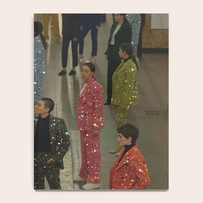 MAGIC PEOPLE VOL.2 - digital artwork by Yana Potter, glitter artist. Style and glam , diamonds.  Notebook Gallery Image 4