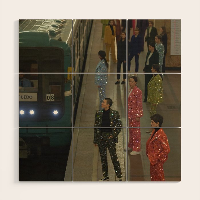 MAGIC PEOPLE VOL.2 - digital artwork by Yana Potter, glitter artist. Style and glam , diamonds.  Wood Wall Art Gallery Image 1