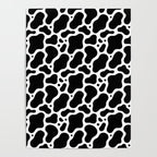 Abstract black and white water surface pattern Poster Gallery Image 4