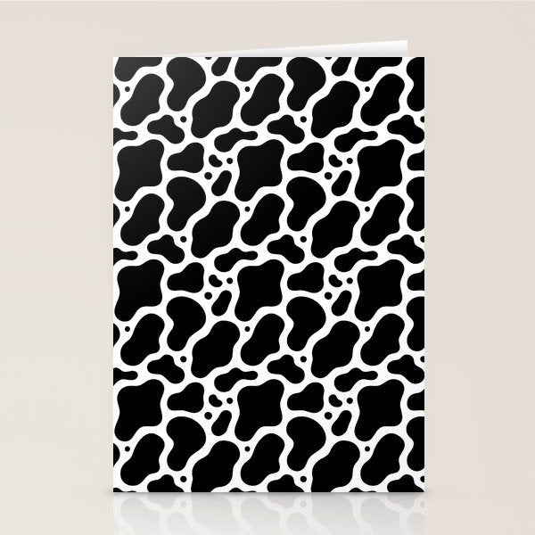 Abstract black and white water surface pattern Stationery Card Gallery Image 2