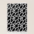 Abstract black and white water surface pattern Stationery Card Gallery Image 2