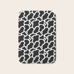 Abstract black and white water surface pattern Bath Mat Gallery Image 1