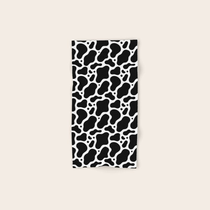 Abstract black and white water surface pattern Bath Towel Gallery Image 1