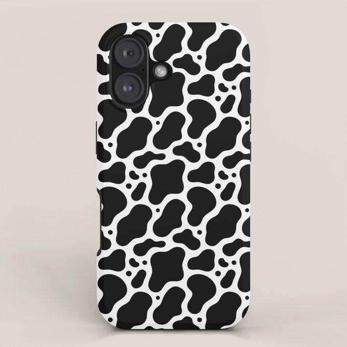 Abstract black and white water surface pattern iPhone Case Gallery Image 1