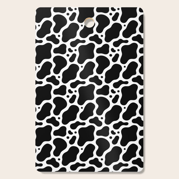 Abstract black and white water surface pattern Cutting Board Gallery Image 1
