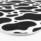 Abstract black and white water surface pattern Bath Mat Gallery Image 3