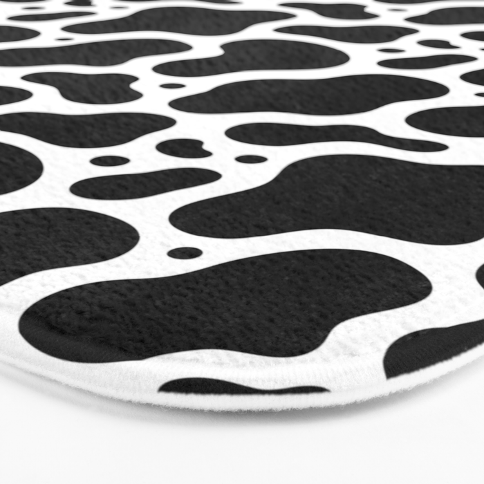 Abstract black and white water surface pattern Bath Mat Gallery Image 3