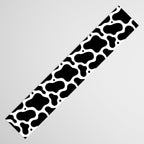 Abstract black and white water surface pattern Table Runner Gallery Image 3