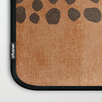 Rich Terracotta Black Dots Abstract Art Laptop Sleeve Gallery Image 3
