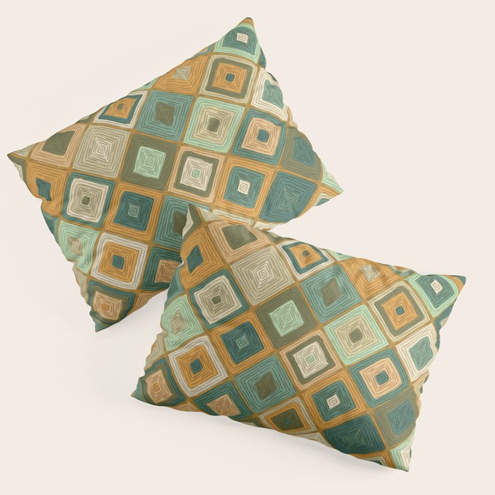Hand-drawn Quilt #6 Pillow Sham Gallery Image 3